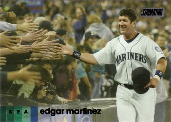 2020 Stadium Club - Black Foil #224 Edgar Martinez Front