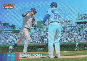 2020 Stadium Club - Chrome Orange Refractor #100 Javier Baez Front