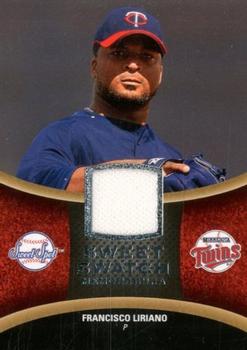 2008 Upper Deck Sweet Spot - Swatches #SS-FL Francisco Liriano Front