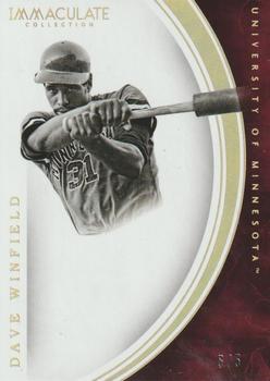 2016 Panini Immaculate Collegiate - Gold #3 Dave Winfield Front