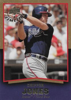 2008 Upper Deck Timeline - Gold #8 Chipper Jones Front