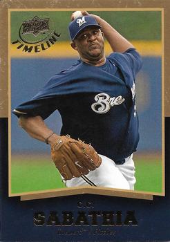 2008 Upper Deck Timeline - Gold #39 CC Sabathia Front