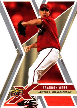 2008 Upper Deck X - Die Cut #3 Brandon Webb Front