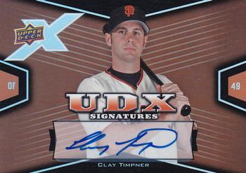 2008 Upper Deck X - Signatures #TI Clay Timpner Front