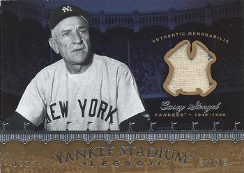 2008 Upper Deck Yankee Stadium Legacy - Memorabilia #CS Casey Stengel Front