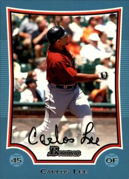 2009 Bowman - Blue #23 Carlos Lee Front