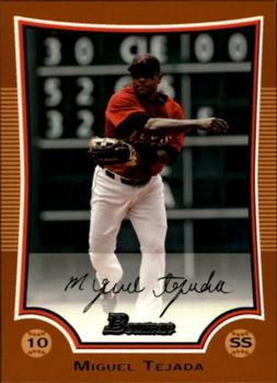 2009 Bowman - Orange #97 Miguel Tejada Front