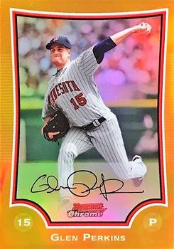 2009 Bowman Chrome - Gold Refractors #78 Glen Perkins Front