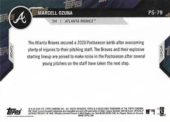 2020 Topps Now Postseason Atlanta Braves #PS-79 Marcell Ozuna Back