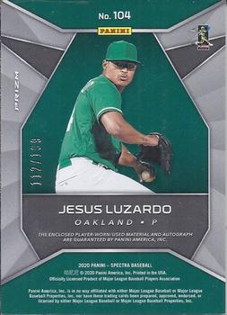 2020 Panini Chronicles - Spectra #104 Jesus Luzardo Back