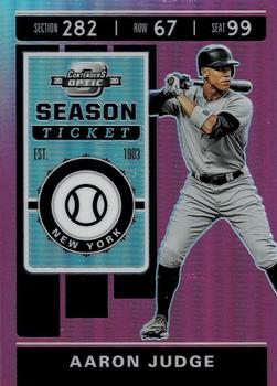 2020 Panini Chronicles - Contenders Optic Pink #8 Aaron Judge Front