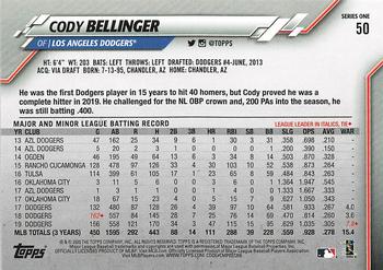 2020 Topps - Gold Star #50 Cody Bellinger Back