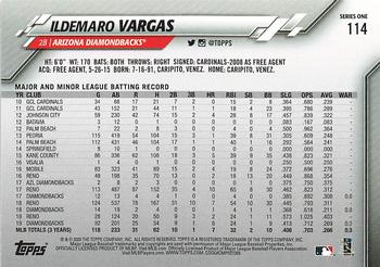 2020 Topps - Gold Star #114 Ildemaro Vargas Back