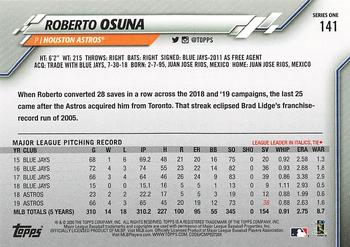 2020 Topps - Gold Star #141 Roberto Osuna Back