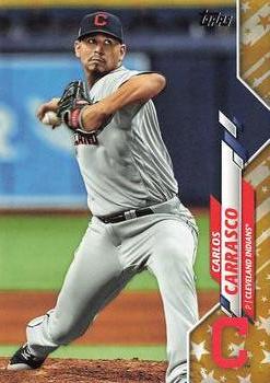 2020 Topps - Gold Star #384 Carlos Carrasco Front