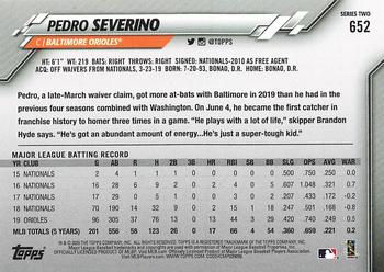 2020 Topps - Gold Star #652 Pedro Severino Back