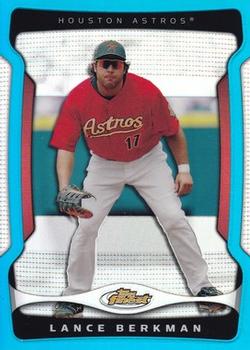 2009 Finest - Refractors Blue #85 Lance Berkman Front