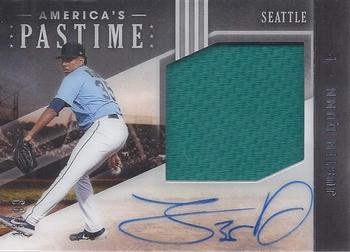 2020 Panini Chronicles - America's Pastime Material Signatures #MS-JD Justin Dunn Front