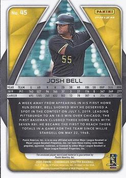 2020 Panini Chronicles - Spectra Silhouettes Relics #45 Josh Bell Back