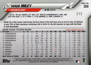 2020 Topps - FoilFractor #368 Wade Miley Back