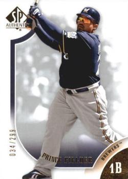 2009 SP Authentic - Gold #28 Prince Fielder Front