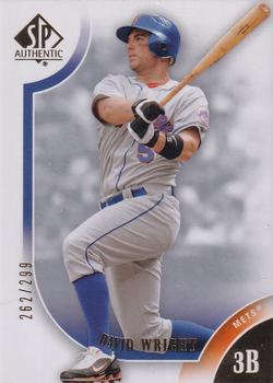 2009 SP Authentic - Gold #98 David Wright Front