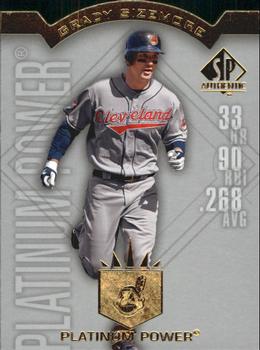 2009 SP Authentic - Platinum Power #PP-22 Grady Sizemore Front