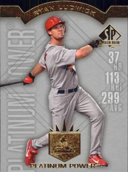 2009 SP Authentic - Platinum Power #PP-53 Ryan Ludwick Front