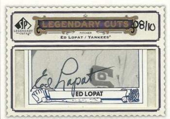 2009 SP Legendary Cuts - Legendary Cut Signatures #LC-189 Ed Lopat Front
