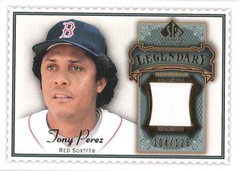 2009 SP Legendary Cuts - Legendary Memorabilia #LM-TP Tony Perez Front