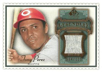 2009 SP Legendary Cuts - Legendary Memorabilia #LM-TP2 Tony Perez Front