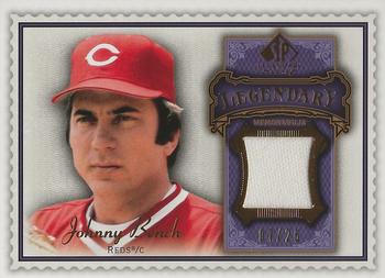 2009 SP Legendary Cuts - Legendary Memorabilia Violet #LM-JB2 Johnny Bench Front