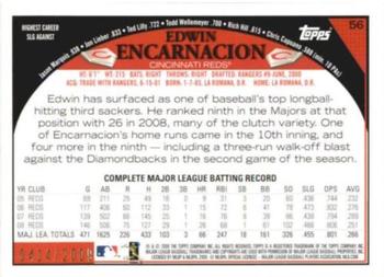 2009 Topps - Gold #56 Edwin Encarnacion Back