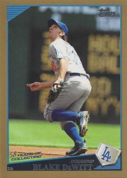 2009 Topps - Gold #334 Blake DeWitt Front