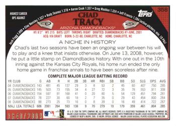 2009 Topps - Gold #358 Chad Tracy Back