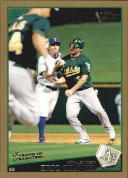 2009 Topps - Gold #495 Eric Chavez Front