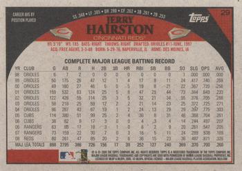 2009 Topps - Retro Gray Back #29 Jerry Hairston Back