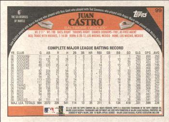 2009 Topps - Retro Gray Back #99 Juan Castro Back