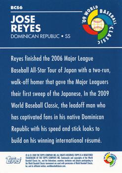 2009 Topps - WBC Stars #BCS6 Jose Reyes Back