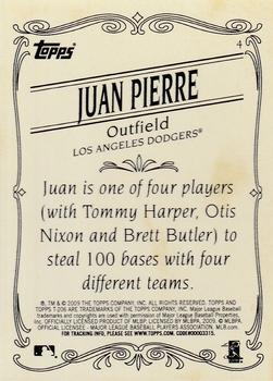 2009 Topps 206 - Bronze #4 Juan Pierre Back