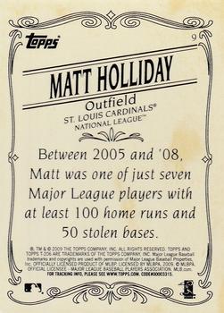 2009 Topps 206 - Bronze #9 Matt Holliday Back