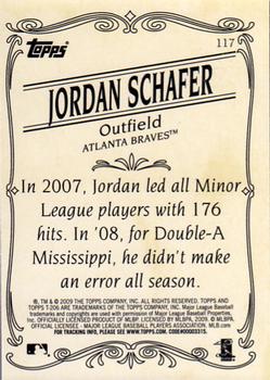 2009 Topps 206 - Bronze #117 Jordan Schafer Back