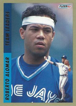 1993 Fleer - Team Leaders (Series One American League) #9 Roberto Alomar Front