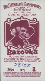 2009 Topps Allen & Ginter - Mini Bazooka #185 Dustin Pedroia Back