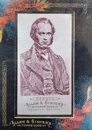 2009 Topps Allen & Ginter - Mini Framed Printing Plates Magenta #116 Charles Darwin Front
