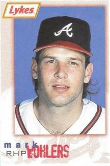 1995 Lykes Atlanta Braves Perforated #NNO Mark Wohlers Front