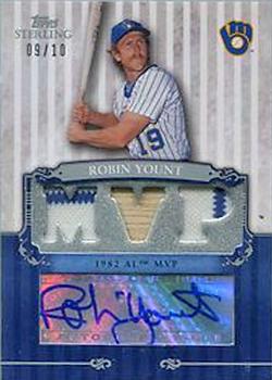 2009 Topps Sterling - Career Chronicles Relic Triple Autographs #3SCA-44 Robin Yount Front