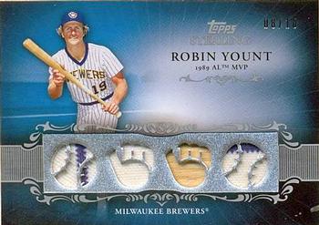 2009 Topps Sterling - Career Chronicles Relics Quad 10 #4CCR-131 Robin Yount Front