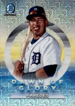 2020 Bowman Chrome - Dawn of Glory Mojo Refractor #DG-6 Isaac Paredes Front