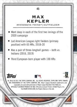 2021 Topps Tribute #45 Max Kepler Back